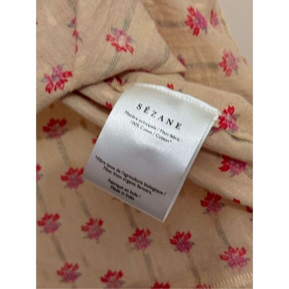 Sezane Victorine Floral Babydoll Nightdress Organic Cotton 42/10 - Picture 5 of 7